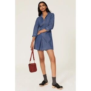 See by Chloé Blue Denim Shirtdress Size 4